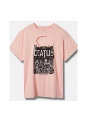 NWT Torrid "The Beatles" Keyhole T- Shirt